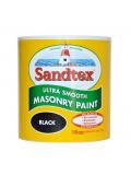 Sandtex Ultra Smooth Masonry Paint Microseal Technology 5 Litre Black