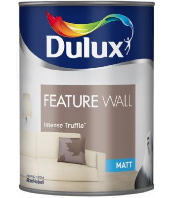 Dulux Paint Feature Wall Matt Emulsion 11 Colours Intense Truffle 1.25 Liter