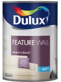 Dulux Paint Feature Wall Matt Emulsion 11 Colours Mulberry Burst 1.25 Liter