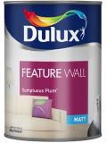 Dulux Paint Feature Wall Matt Emulsion 11 Colours Sumptuous Plum 1.25 Liter