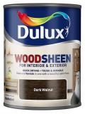 Dulux Wood Sheen Interior and Exterior Wood Stains and Varnish Dark Walnut 750ml