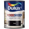 Dulux Wood Sheen Interior and Exterior Wood Stains and Varnish Ebony750ml