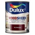 Dulux Wood Sheen Interior and Exterior Wood Stains and Varnish Rich Mahogany750ml