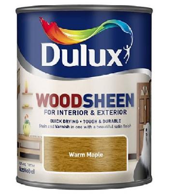 Dulux Interior and Exterior Wood Stains and Varnish Wood-sheen Warm Maple 250ml