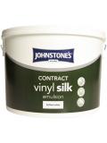 Johnstone's Vinyl Silk Contract Emulsion 10 Litre Paint for Interior Wall and Ceiling