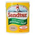 Sandtex Ultra Smooth Masonry Paint Microseal Technology 5 Litre Oatmeal