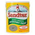 Sandtex Ultra Smooth Masonry Paint Microseal Technology 5 Litre Plymouth Grey