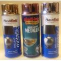 Plastikote Brilliant Metallic Spray Paint 400 ml for Wood Metal and Craft