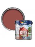 Dulux Weather Shield Smooth Masonry Paint 2.5 Litre Brick Red for Exterior Walls