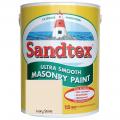Sandtex Ultra Smooth Masonry Paint Microseal Technology 5 Litre Ivory Stone