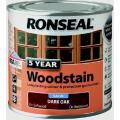 Ronseal 5 Year Wood Stain  Satin Finish Exterior Wood 2.5 Liter