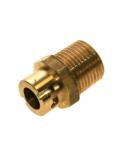 Micro point socket for main gas cooker hose connector straight