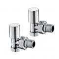 Eden Embrass Peerless  Angled  Radiator Valve chrome TRV 15MM X 1 Valve