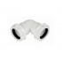 Waste Pipe Fittings Compression fitting 40 mm white 