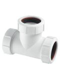 Waste Pipe Fittings Compression fitting 40 mm white 