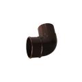 Down pipe off set bend black 68 mm half round system