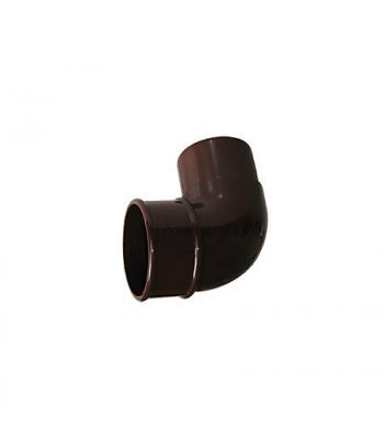 Down pipe off set bend black 68 mm half round system