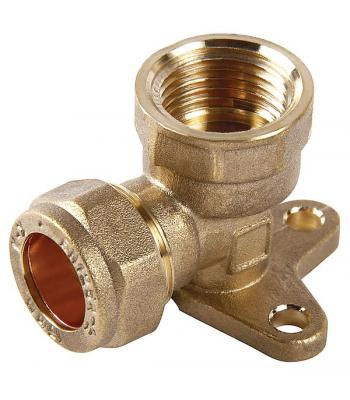 Compression Fitting Wall plate 15mm