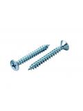 Wood Screw Twin Thread Zinc Plated Cross Head 8 X ¾ ” (4 x 20mm) Qty 200