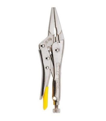 Stanley Long Nose Locking Pliers with built in wire cutter 170 mm