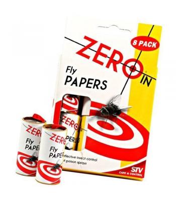 STV Zeroin Fly Papers 8 Pack Cost Effective Insect Control